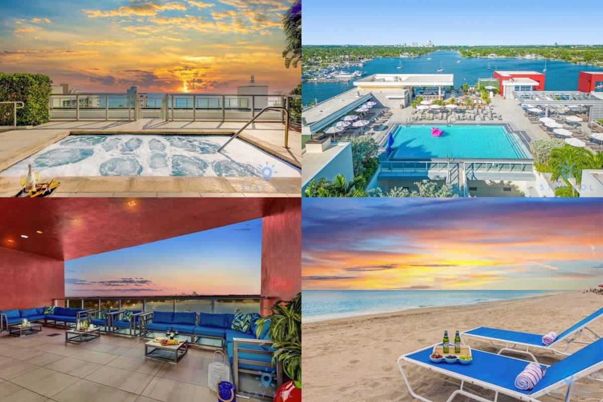 Hollywood Beach Broad - Walk - Amazing Pool - Hot Tub Extérieur photo